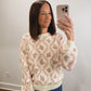 The Sweetbriar Floral Sweater in Pink
