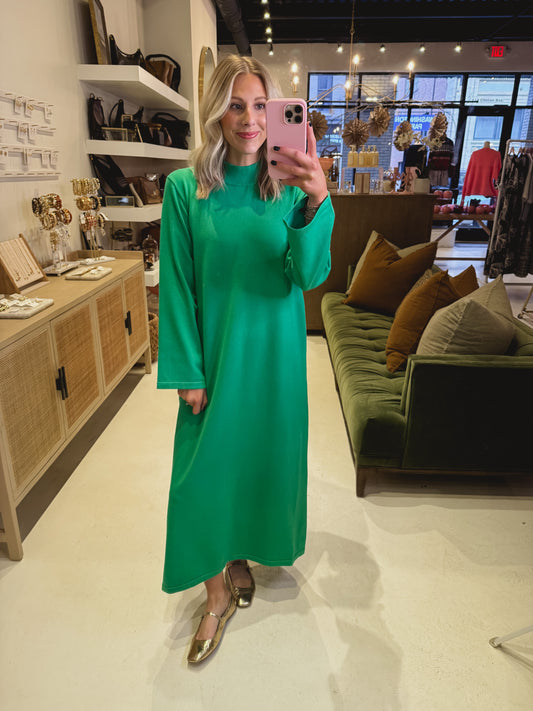 The Sweater Dress in Green