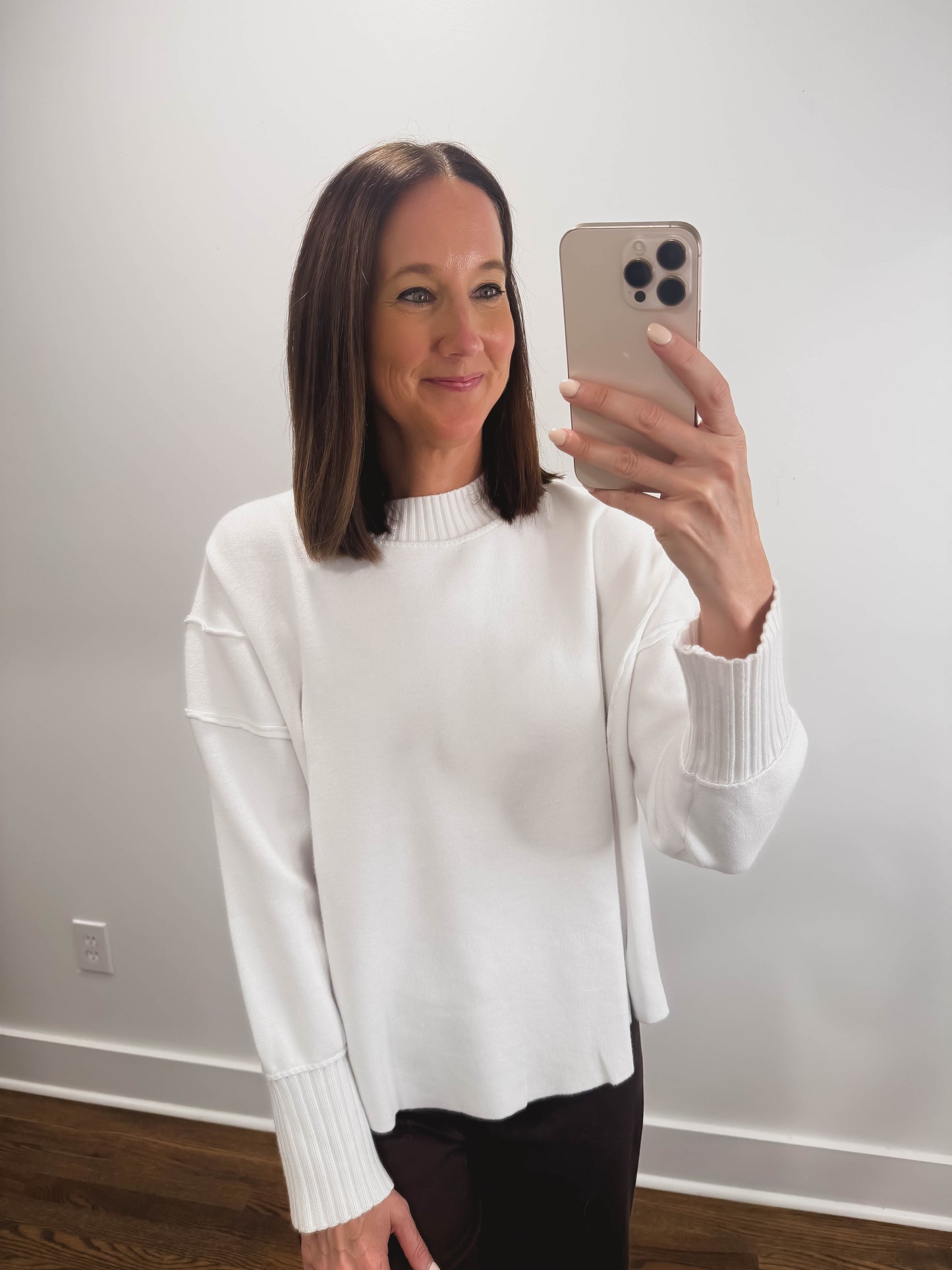 The Aspen Sweater in White