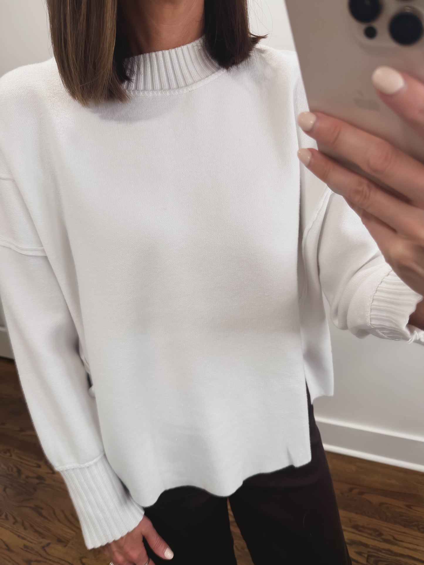The Aspen Sweater in White