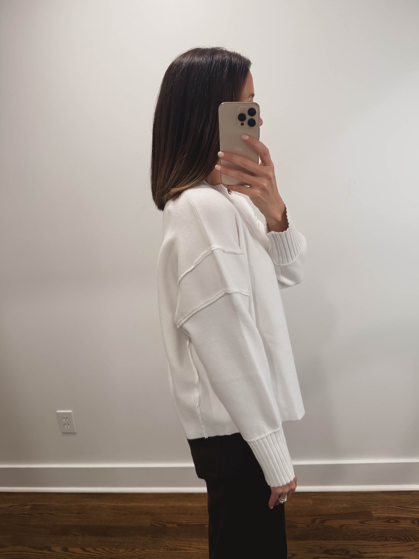 The Aspen Sweater in White