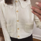 The Adeline Lace Collar Cardigan
