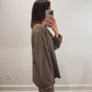 The Levi Striped Set in Brown (Top and Bottom Sold Together)