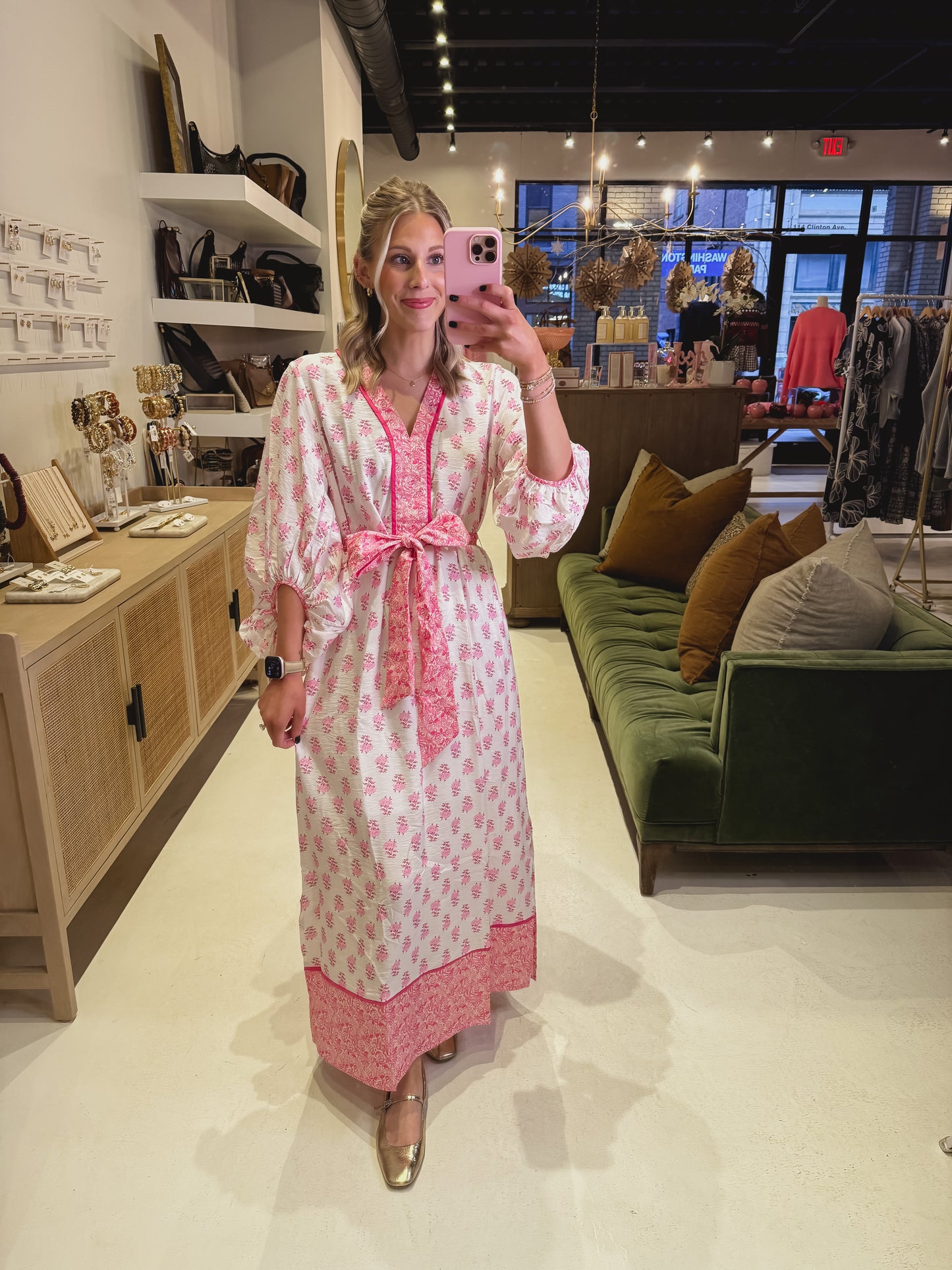 The Light Pink Floral Dress