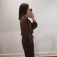 The Maple Ribbed Half-Zip Set