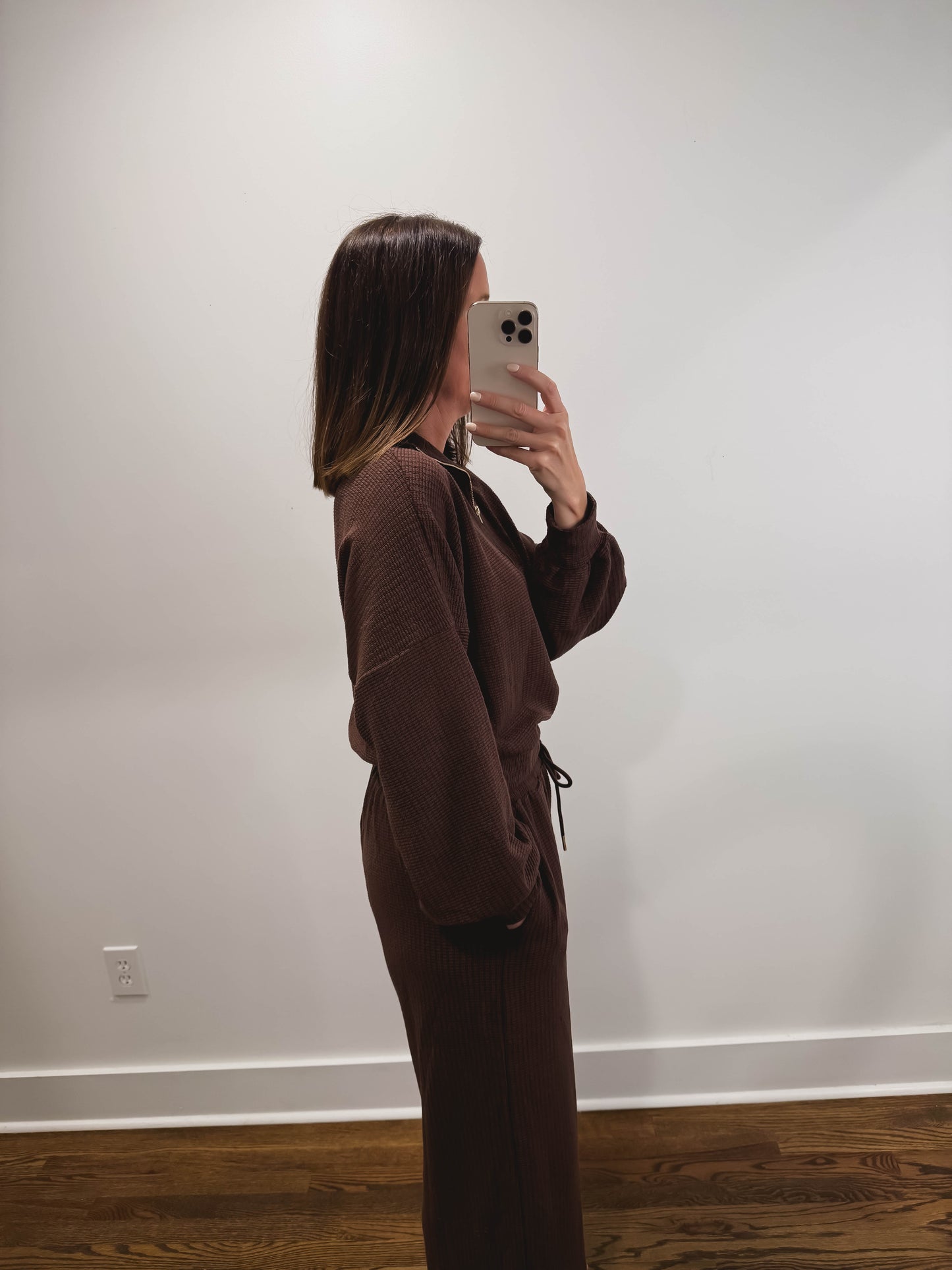 The Maple Ribbed Half-Zip Set