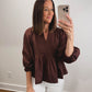 The Praline Pintuck Top