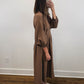 The Vivienne Dress | Brown Long Sleeve Maxi Dress