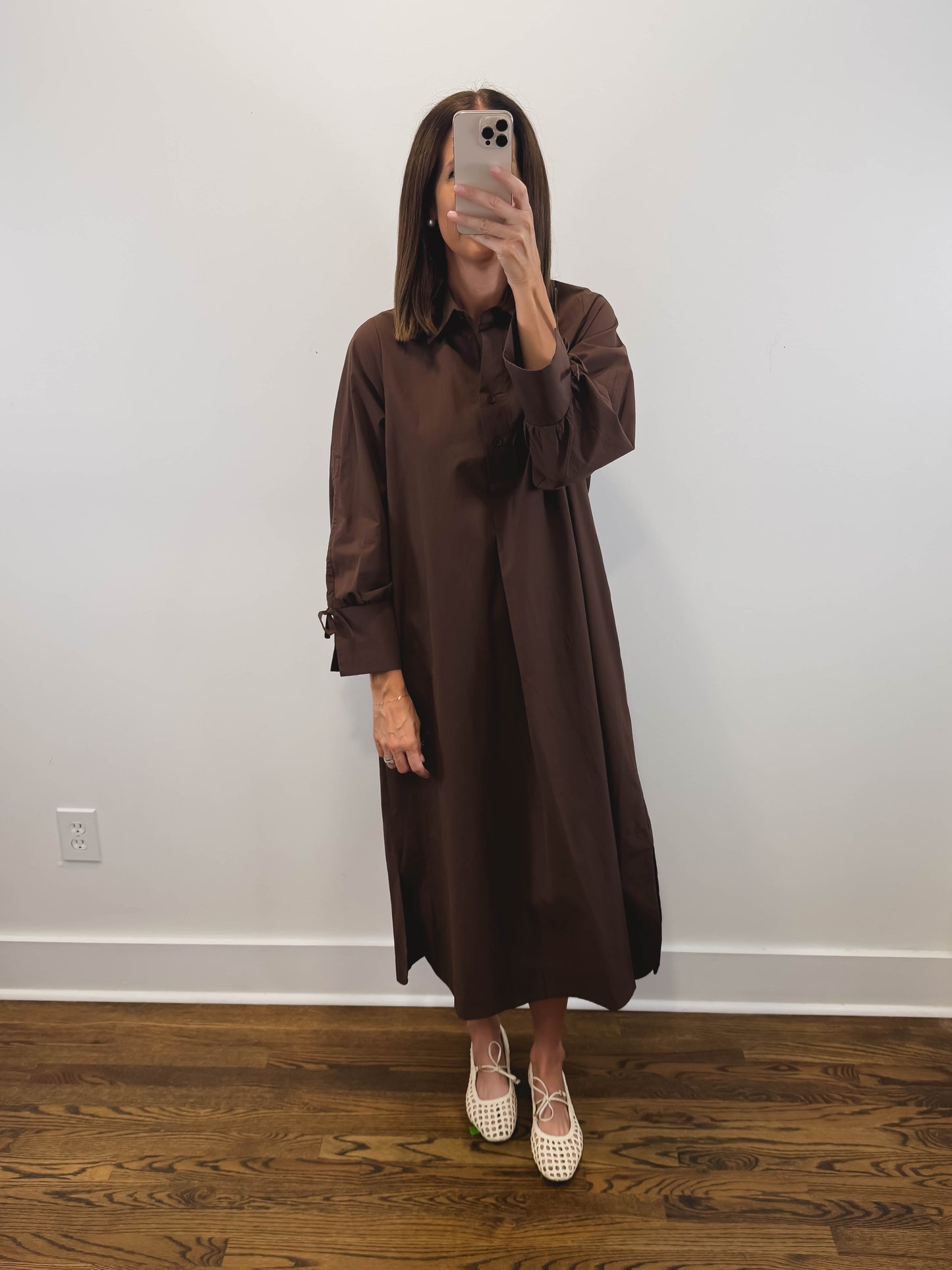Misty Morning Dress in Brown