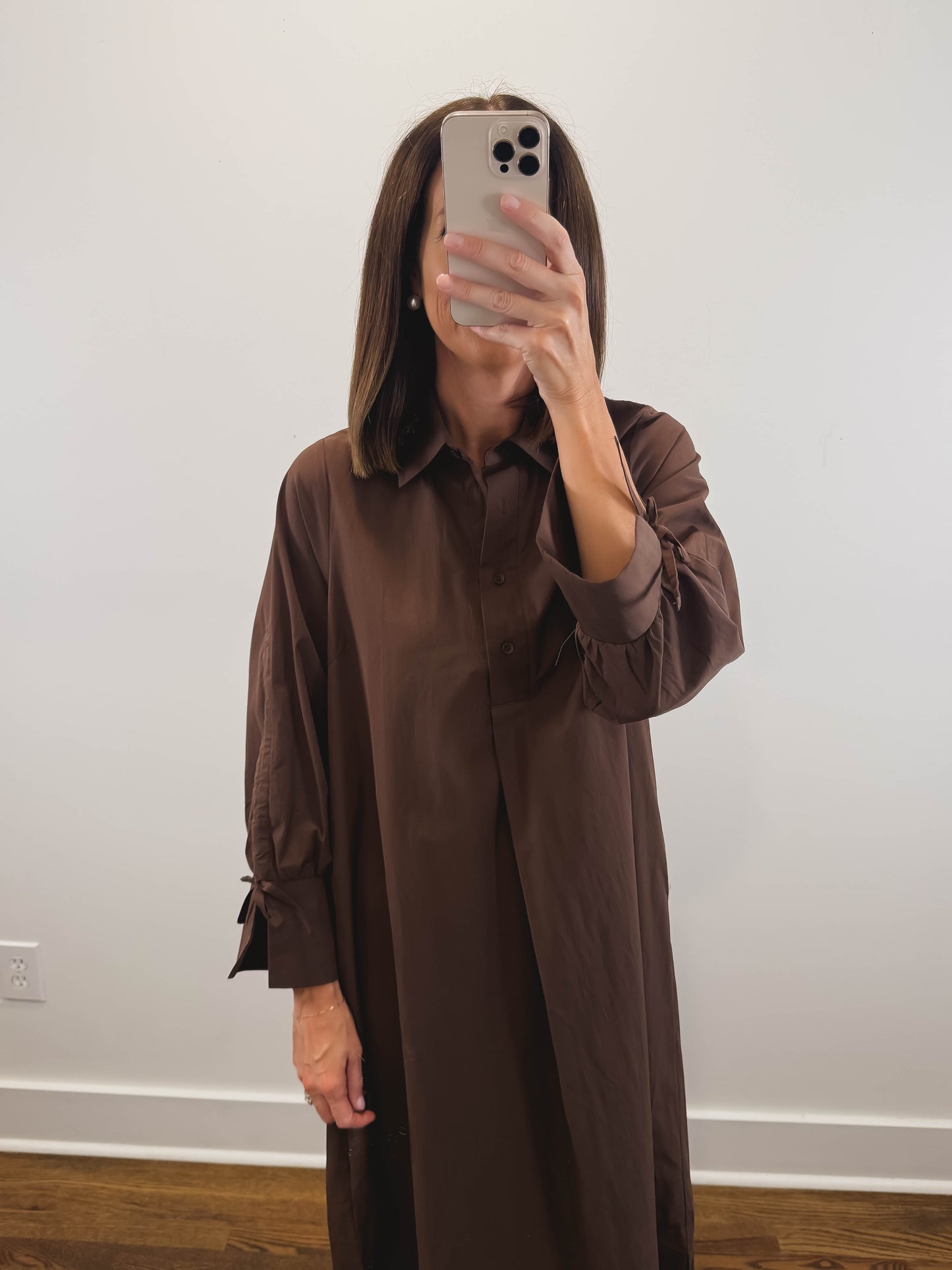 Misty Morning Dress in Brown