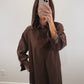Misty Morning Dress in Brown