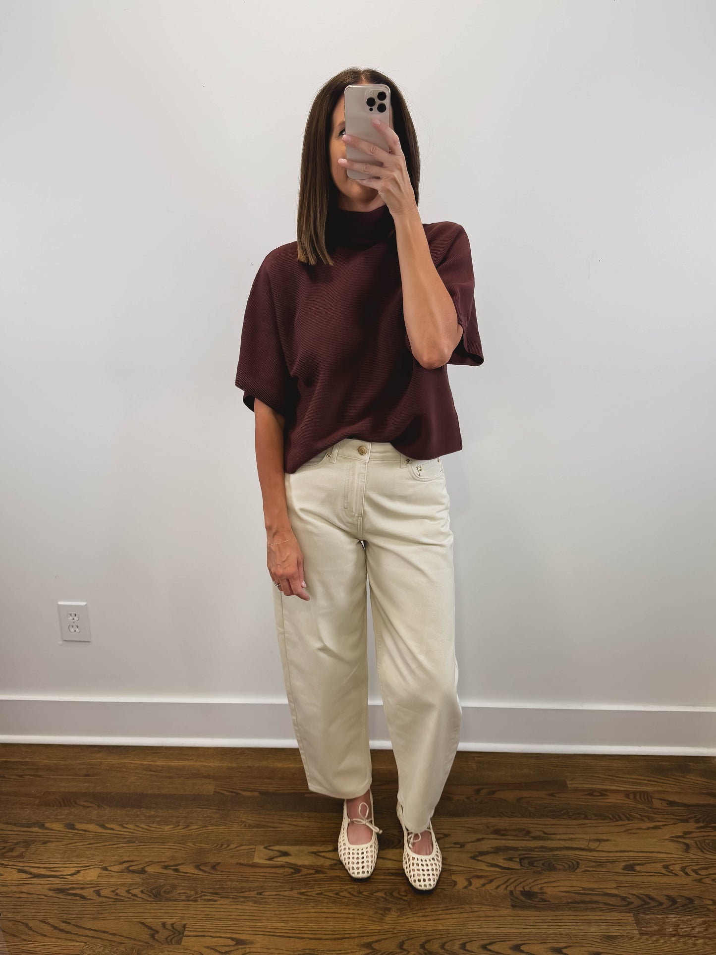 The Juniper Knit Top in Brown