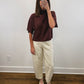 The Juniper Knit Top in Brown