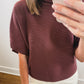 The Juniper Knit Top in Brown