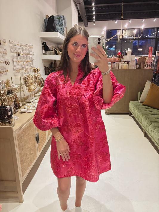 The Perfect Pink Holiday Dress