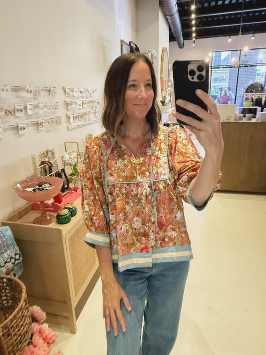 The Vintage Floral Top (AVAILABLE IN PLUS SIZES)