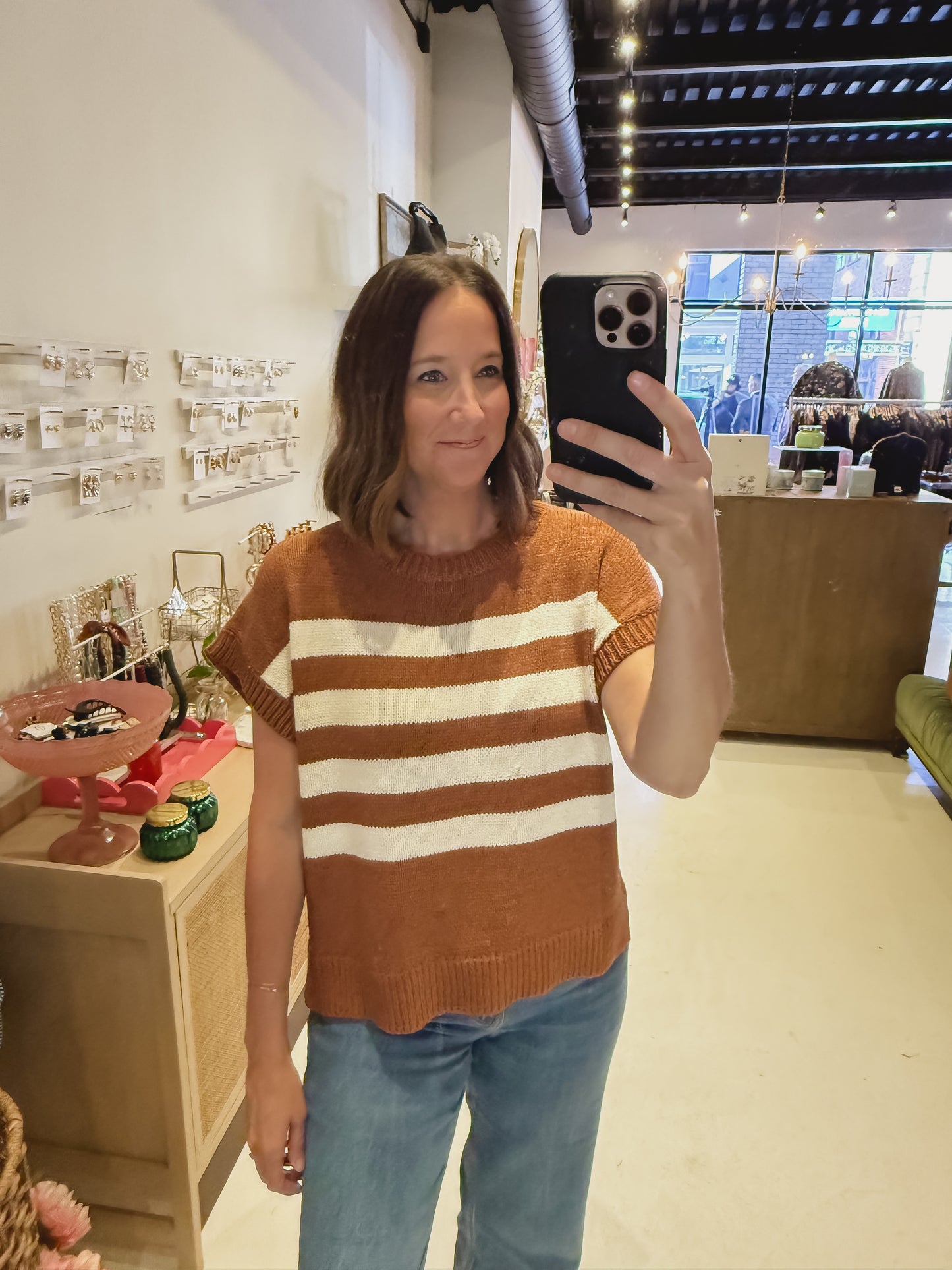 The Burnt Orange Sweater Top