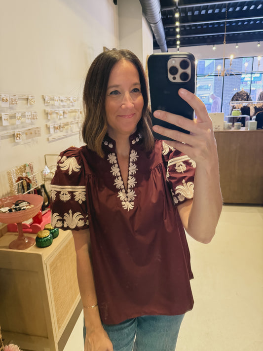 The Maroon Meadow Top
