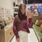 Burgundy Sweater