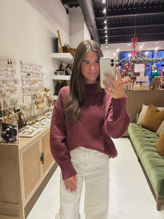 Burgundy Sweater