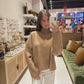 Tan Mockneck Sweater