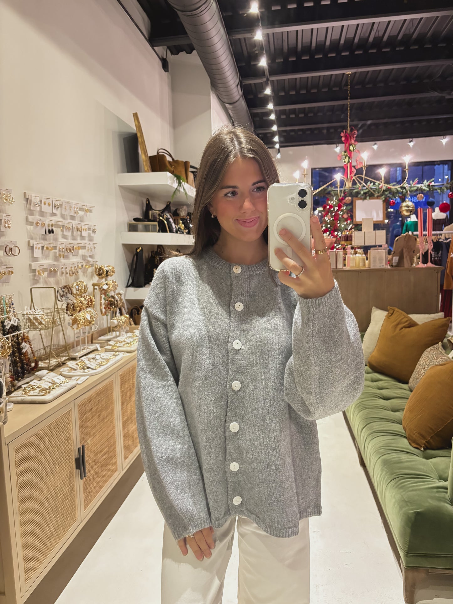 The Juniper Cardigan in Gray