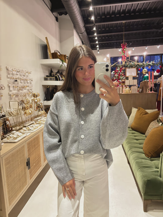 The Juniper Cardigan in Gray