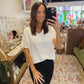 The Evian Top in White