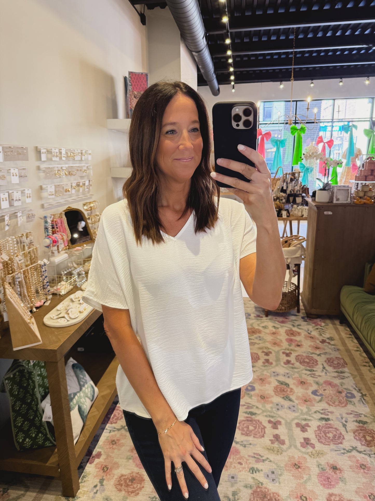 The Evian Top in White