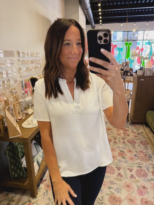 The Karen Top in White