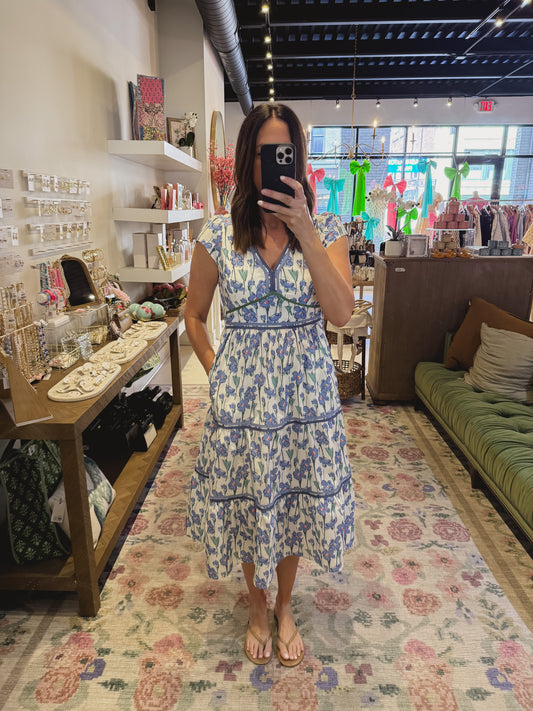 The Allison Dress in Blue