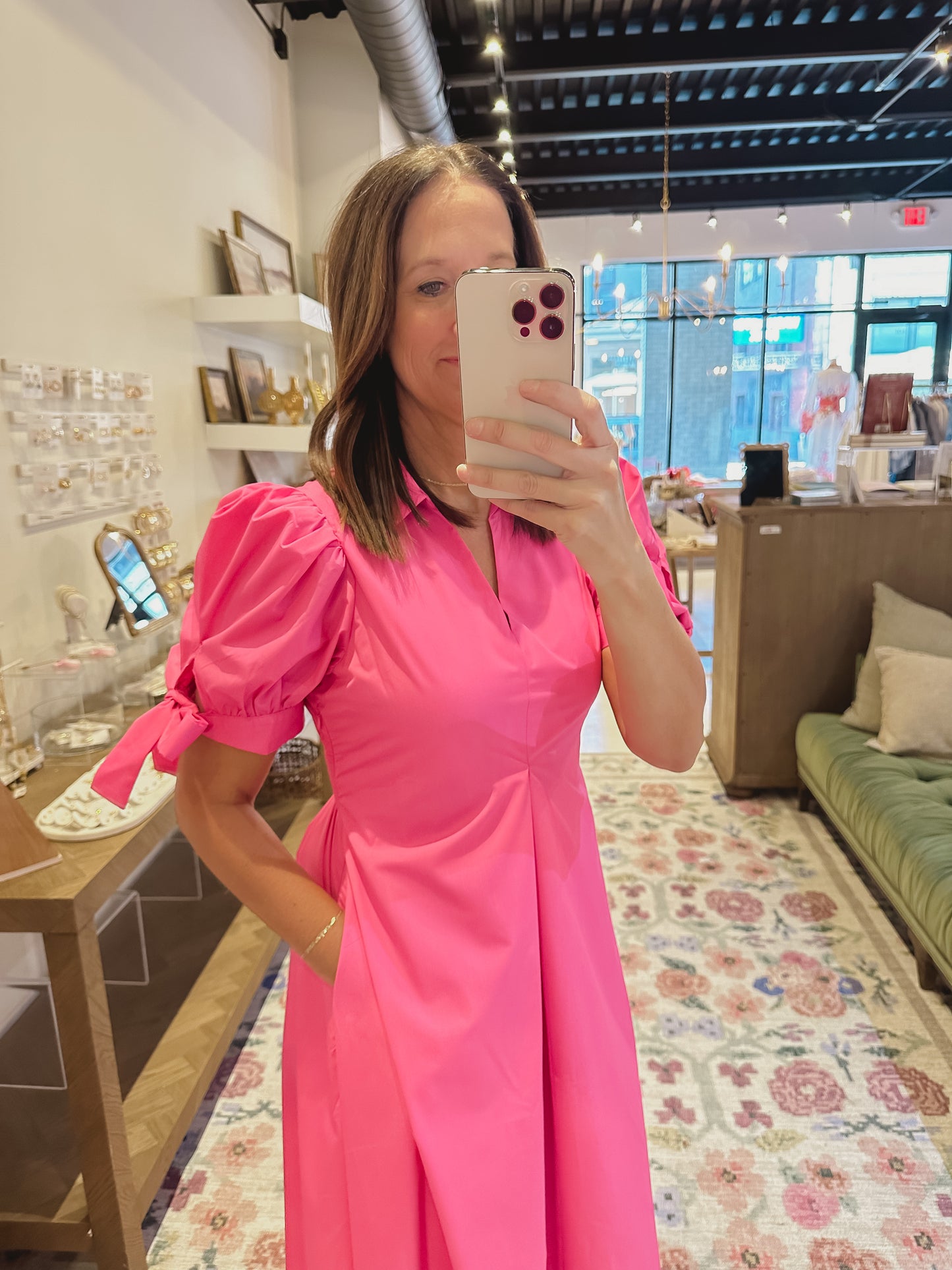 The Belle Dress in Pink