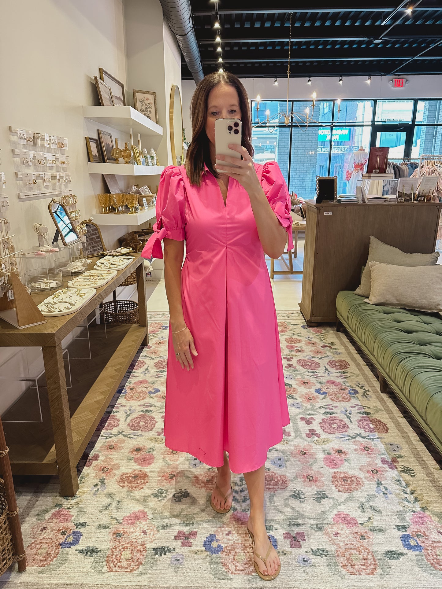 The Belle Dress in Pink