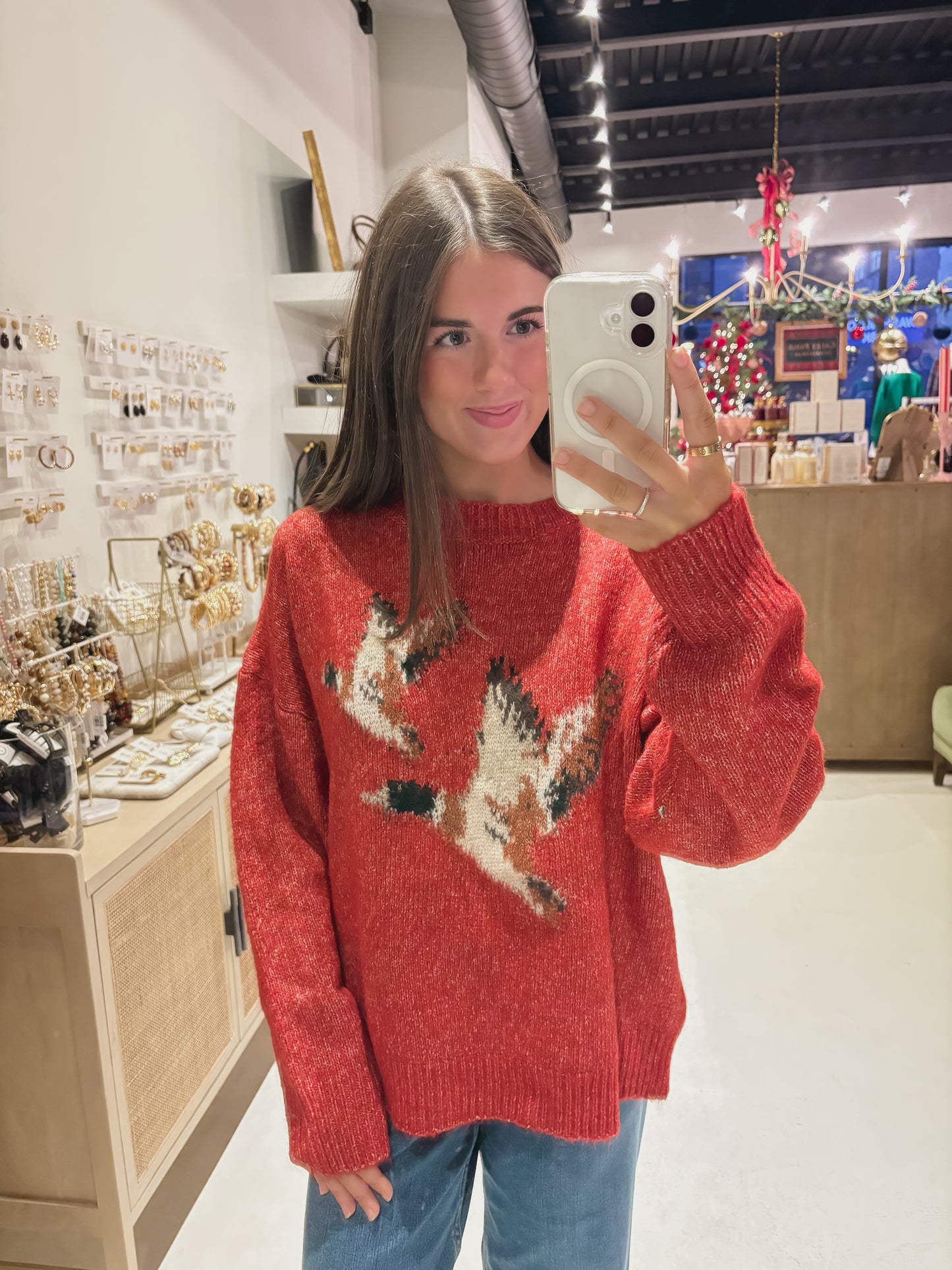 DOORBUSTER! Red Duck Sweater