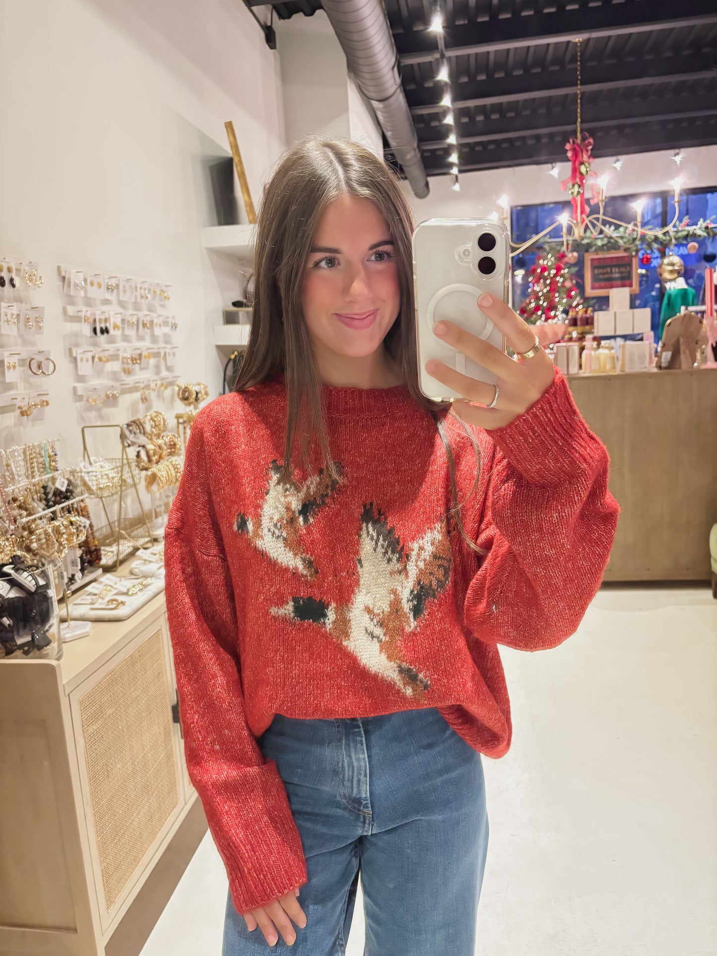 DOORBUSTER! Red Duck Sweater