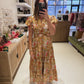 The Orange Floral Garden Dress (AVAILABLE IN PLUS SIZES)