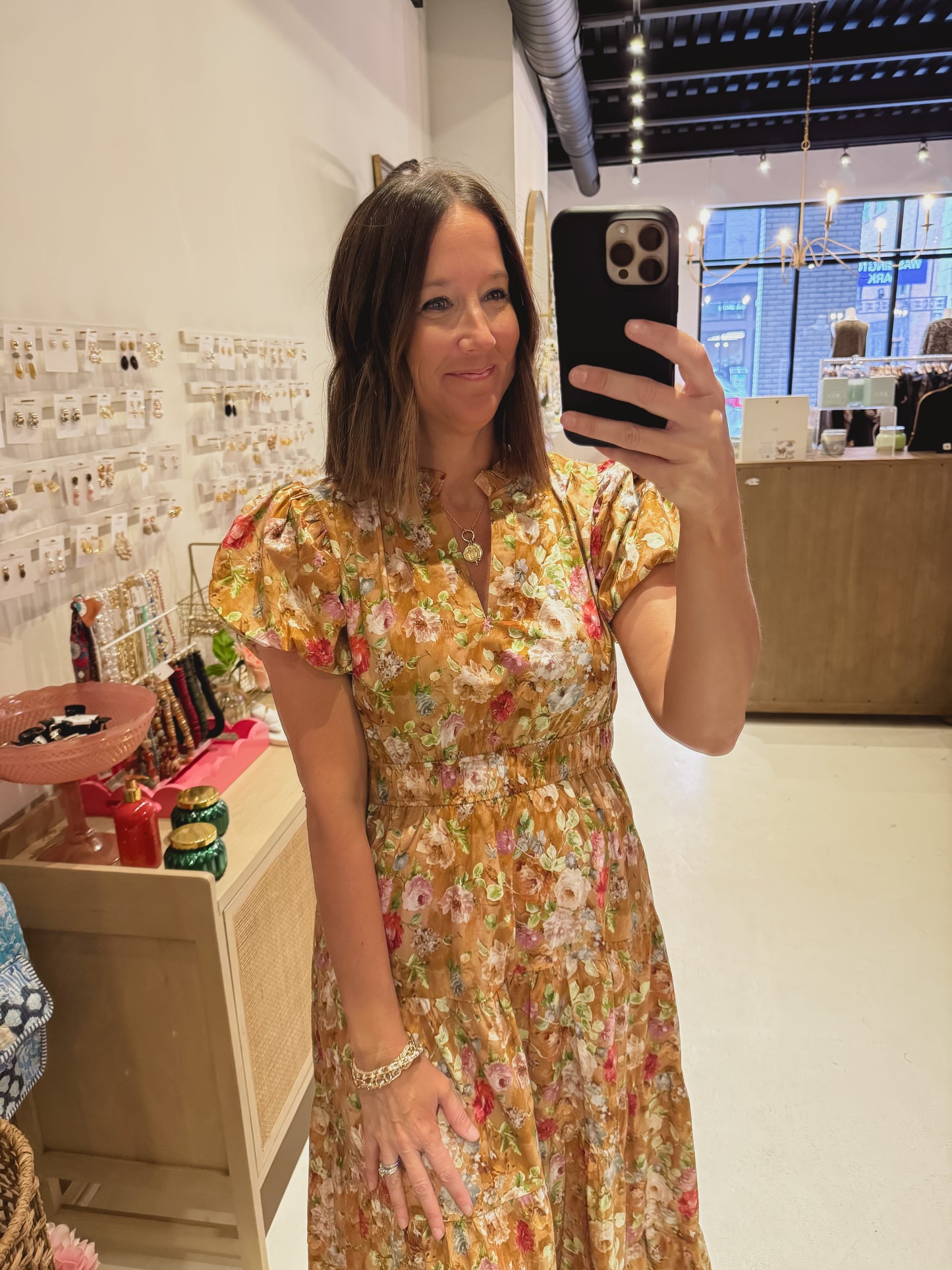 The Orange Floral Garden Dress (AVAILABLE IN PLUS SIZES)