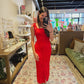 The Annie Dress in Red