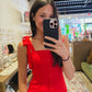 The Annie Dress in Red