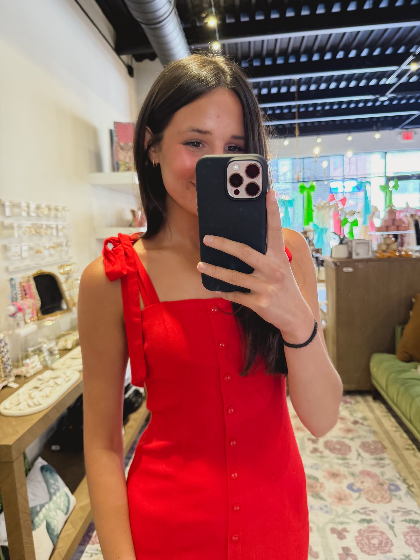 The Annie Dress in Red