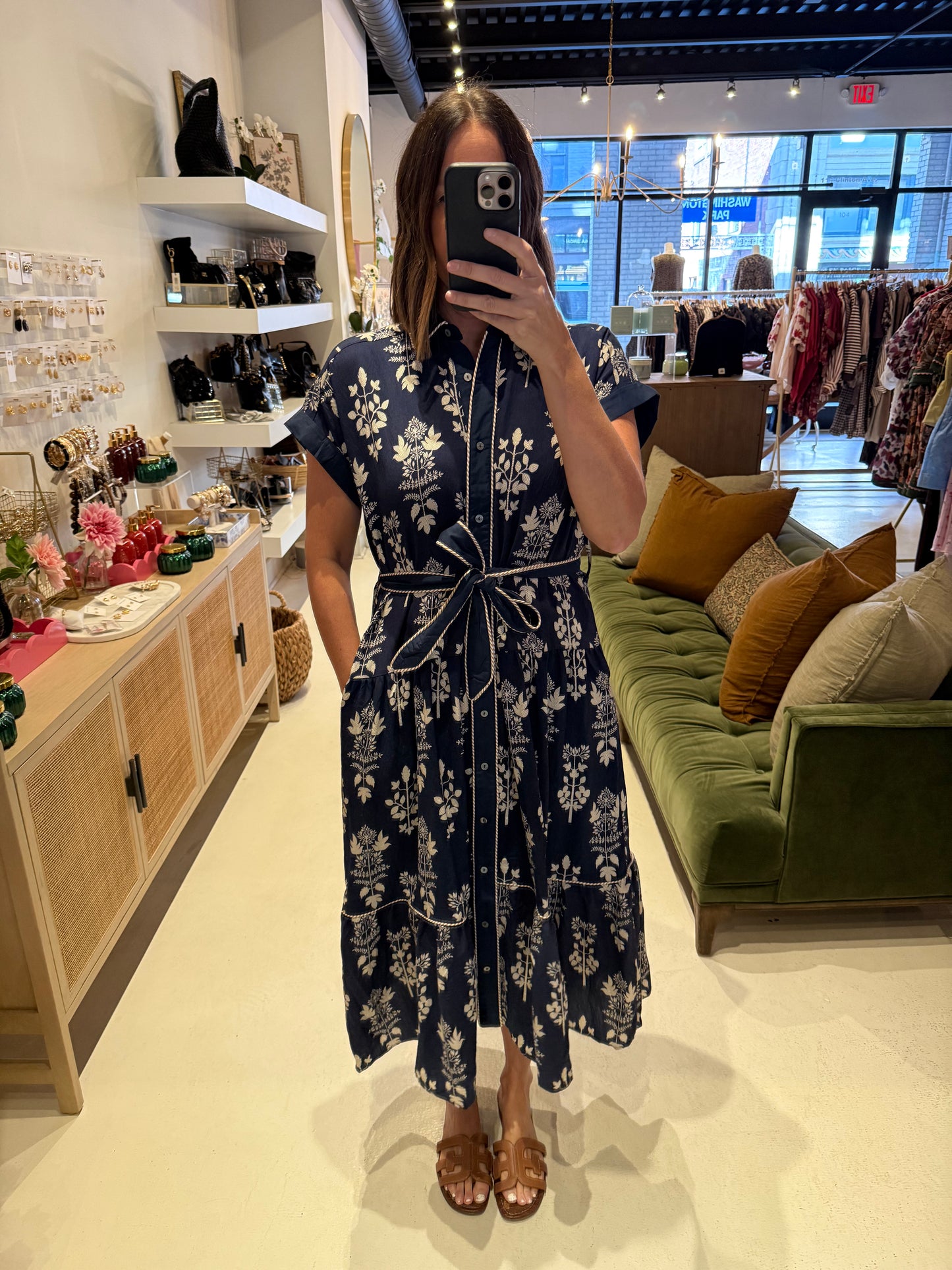 The Marlowe Dress in Navy