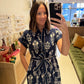 The Marlowe Dress in Navy