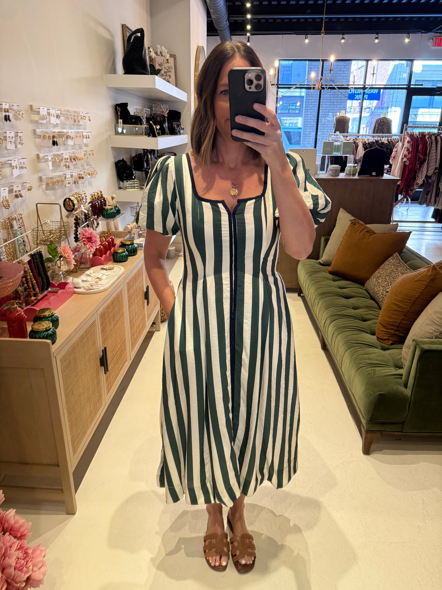 The Willow Stripe Midi Dress