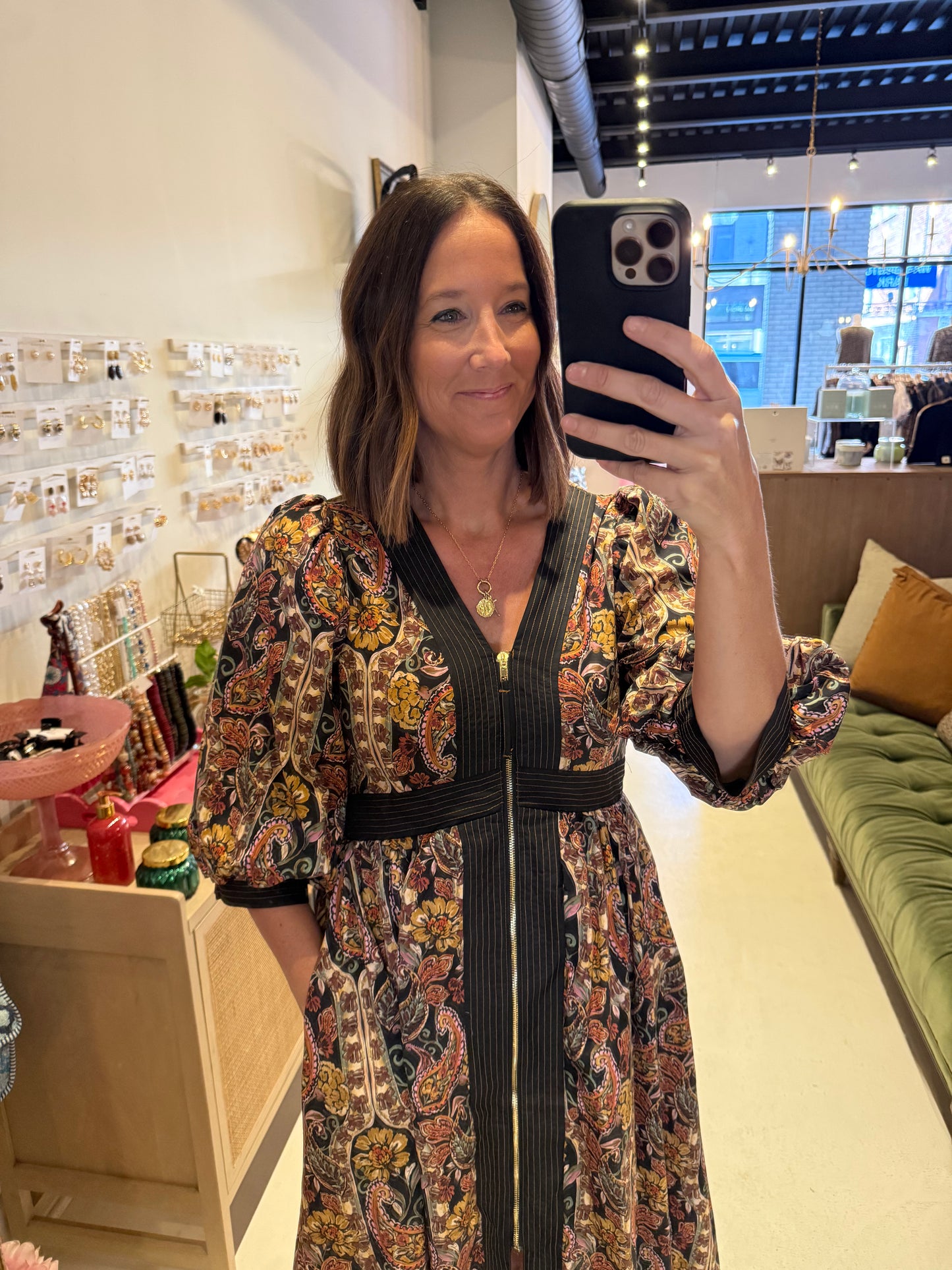 The Falling Florals Midi Dress