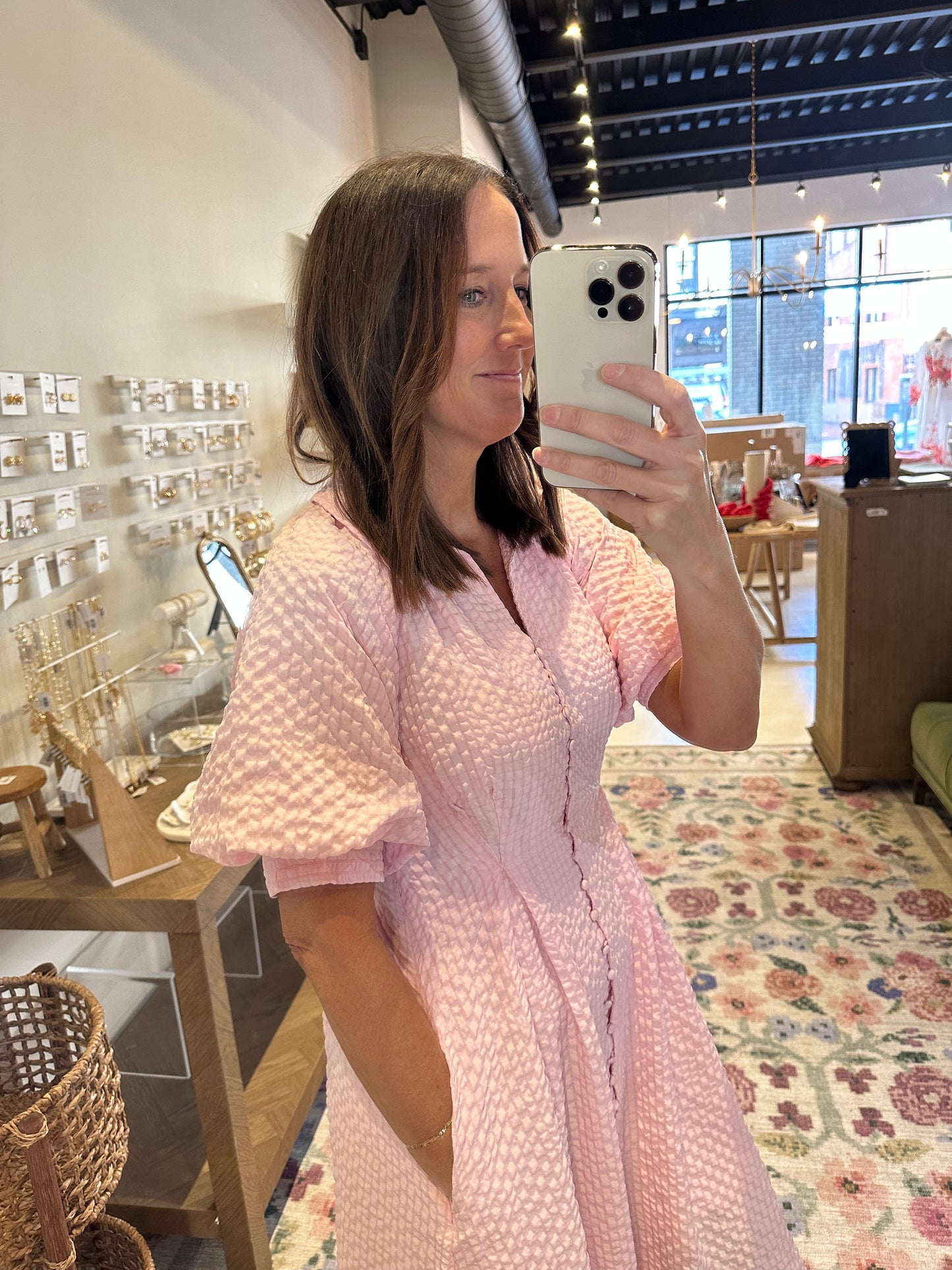 The Evelyn Dress in Light Pink