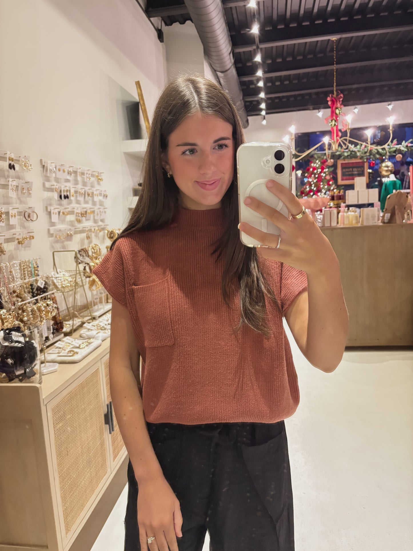 DOORBUSTER! The Mockneck Pocket Sweater