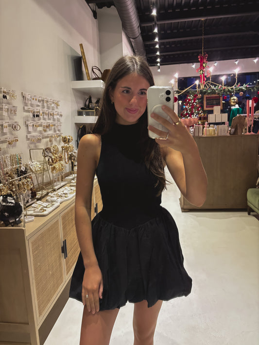 DOORBUSTER! The Rita Black Bubble Dress