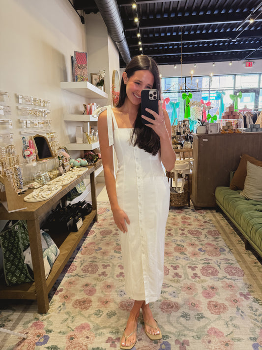 The Annie Dress in White