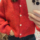 The Lindsey Cardigan in Red