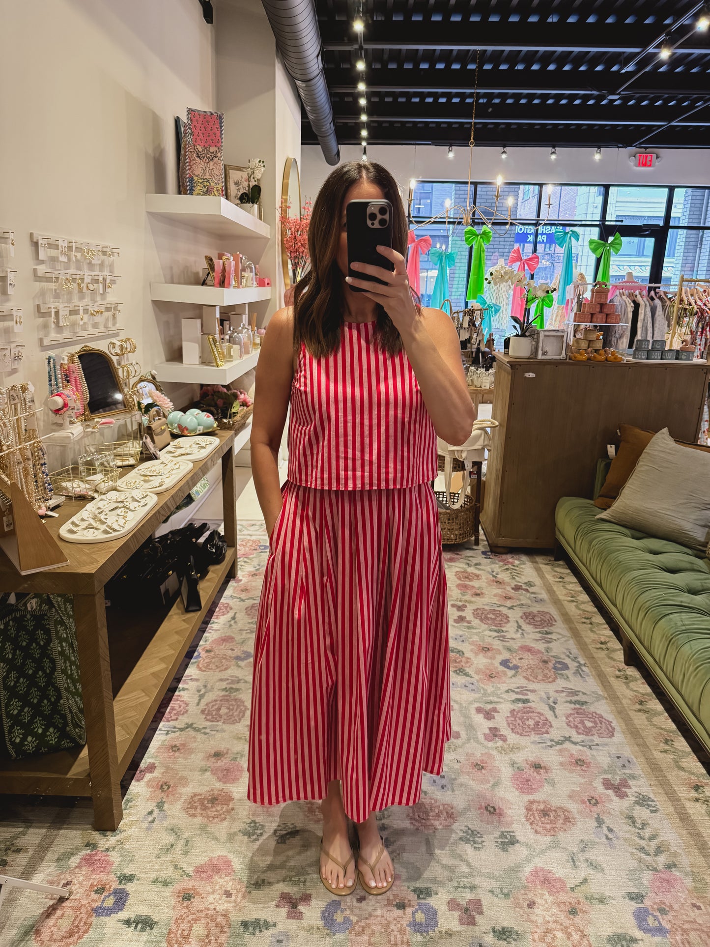 The Melina Set in Red